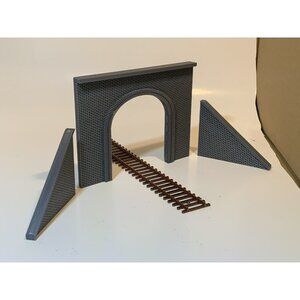 HO Scale Stone Single Train Tunnel Portal - H0  Model Railroad Scenery